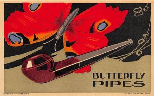 Butterfly Pipes Advertising Unused 