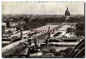 Paris - 7 - Pont Alexandre III and Invalides - Old Postcard