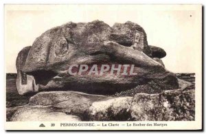 Old Postcard Perros Guirec The Clarity The Martyrs Rock