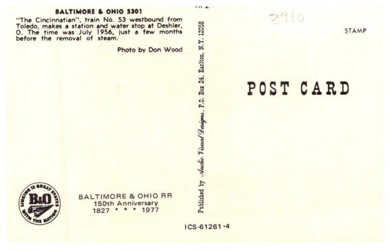 Baltimore and Ohio Cincinnatian no. 53