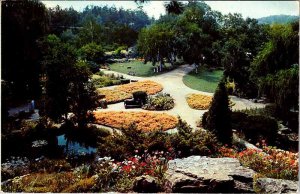 Postcard GARDEN SCENE Hamilton Ontario ON AO1521