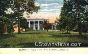 Home of Gen. John P. Gordon - Atlanta, Georgia GA  