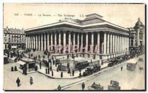 Postcard Old Paris Stock Exchange