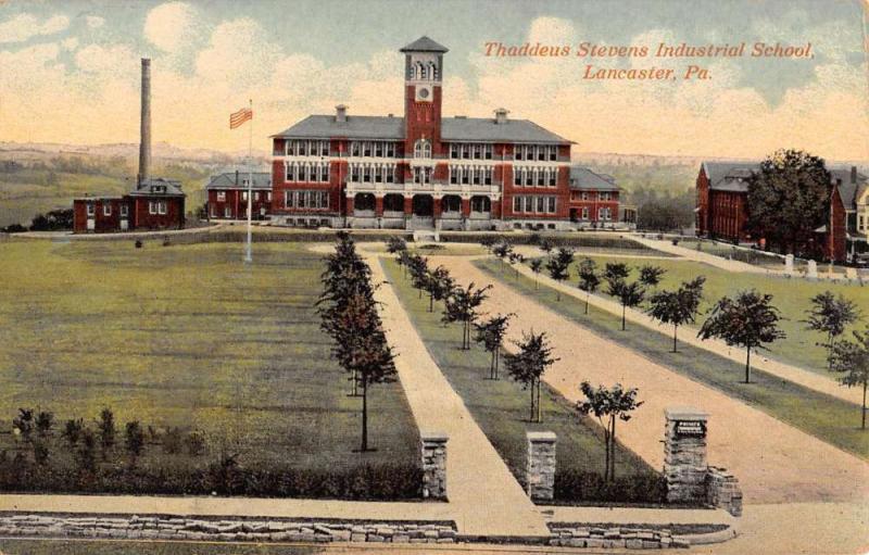 Lancaster Pennsylvania Thaddeus Industrial School Antique Postcard K104303