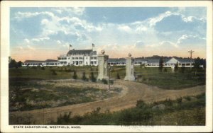 Westfield MA State Sanatorium c1920 Postcard