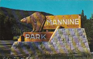 Canada British Columbia Manning Park East Gate Entrance Sign