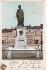 B79432 salzburg mozartdenkmal austria   front/back image