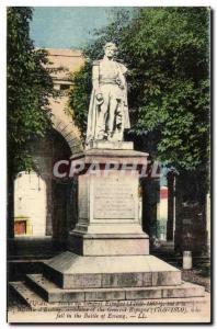 Old Postcard Auch Statue General Spain kills at the battle of Essling