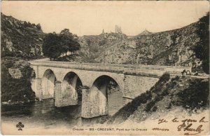 CPA CROZANT Pont sur la Creuse (1144408)
