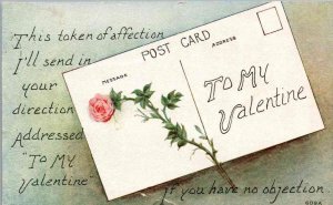 To My Valentine - Token of Affection - in 1917
