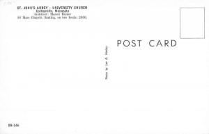 Collegeville Minnesota St Johns Abbey Uni Frank Lloyd Wright Postcard K70341