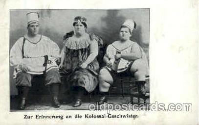 Kolossal- Geschwister, Heaviest Person Postcard Post Card Unused