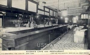 Avidan's Caf̩ and Restaurant New York City NY Unused