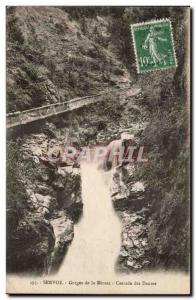 Old Postcard Servoz Gorges Diosaz Cascade dances