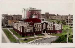 Edmonton Alberta Canadian Legion Building AB Alta Gowen Sutton RPPC Postcard H6