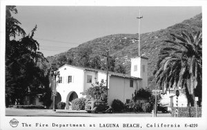 Postcard RPPC California Fire Department Laguna Frasher 23-6627