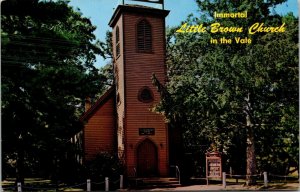 Vtg Vale Iowa IA Little Brown Church Postcard