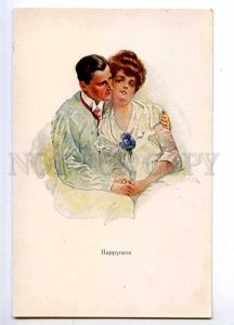 189713 Happyness LOVERS Bouquet VIOLETS by FISHER Vintage PC