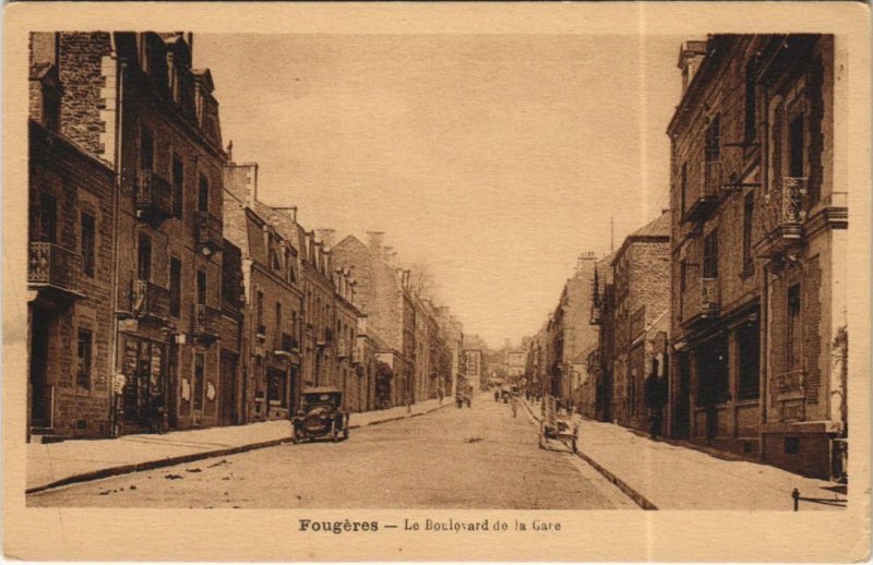 CPA Fougeres Boulevard de la Gare (1236619)