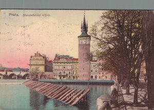 Czech Republic Praha Staromestske Mlyny Prague Vintage Postcard 02.81