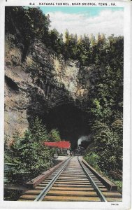 Near BRISTOL, Tennessee, 1900-1910s; Natural Tunnel, Train