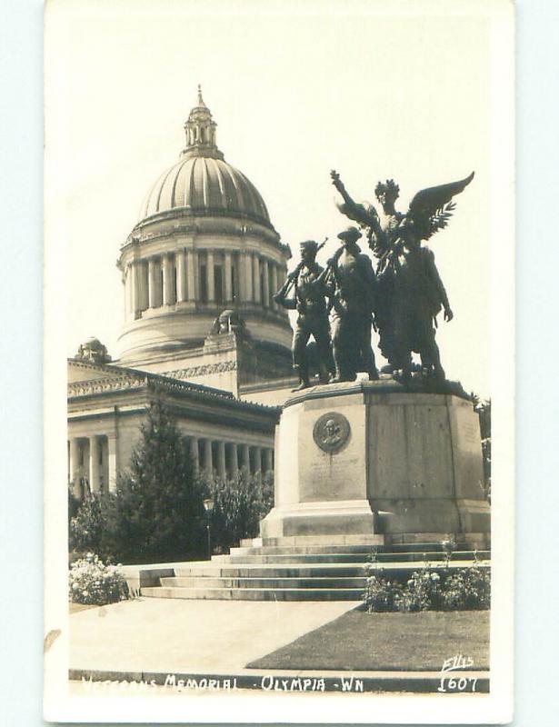 Pre-1950 rppc NICE VIEW Olympia Washington WA W0713