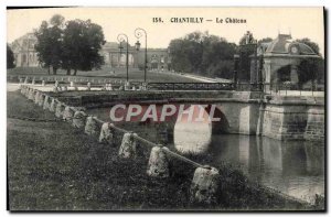 Old Postcard Chateau de Chantilly