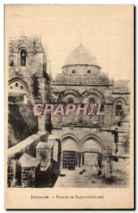 Israel - Jerusalem - Saint Sepulcher Facade - Old Postcard