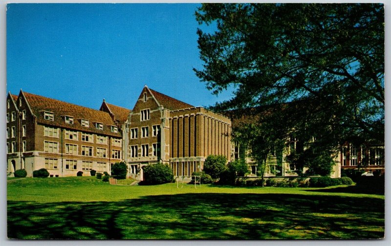 Vtg Decatur Georgia GA Agnes Scott College Women's College Campus Postcard