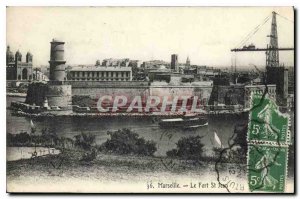 Postcard Old Marseille Fort St John