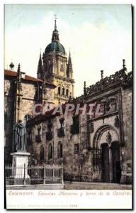 Old Postcard Salamanca Escuelas Menores y torre de la Catedral