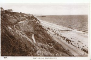 Dorset Postcard - East Zig-Zag - Bournemouth - Real Photograph - Ref 8291A