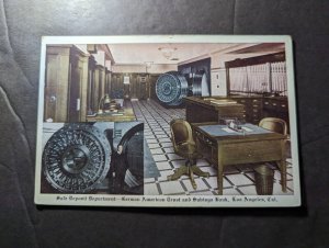 Mint USA Postcard Safe Deposit Department German American Trust Savings Bank