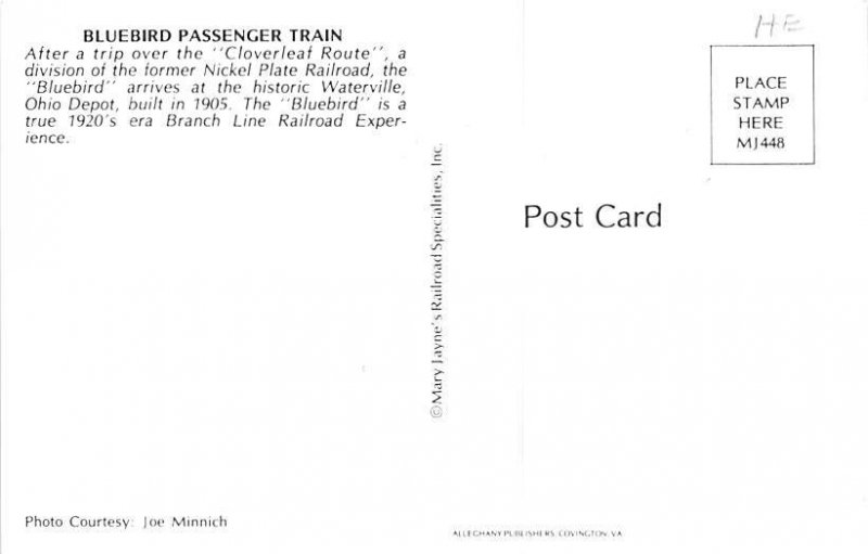 Bluebird Passenger Train Unused 