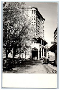 Eureka Springs Arkansas AR Postcard RPPC Photo Basin Park Hotel Building Dentist