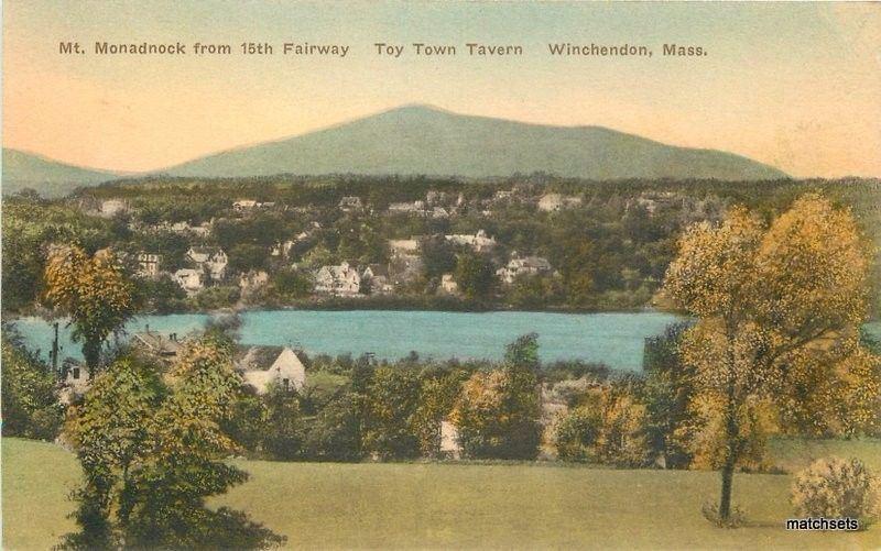 1920s Mt Monadnock Golf Toy Town Tavern Winhendon Massachusetts Albertype 2777