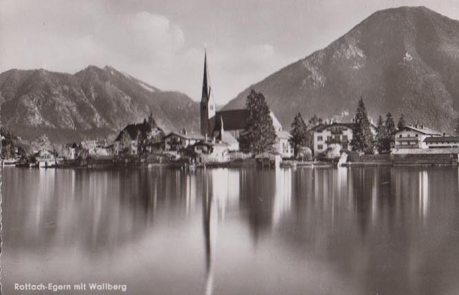 Rotach Egern Mit Wallberg Real Photo German Postcard