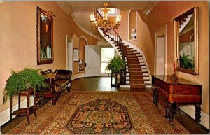 Postcard Hallway Belle Meade Mansion Nashville TN Vintage Standard View Card