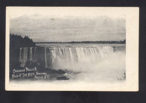 NIAGARA FALLS NEW YORK NY CANADIAN FALLS MAID OF THE MIST NO. 8 VINTAGE POSTCARD