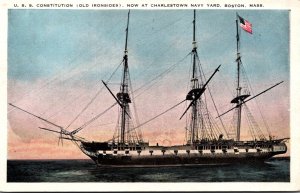 Massachusetts Boston U S S Cosntitution Old Ironsides At Charlestown Navy Yard