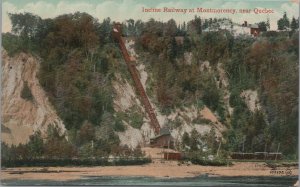 Postcard Incline Railway Montmorency near Quebec Canada