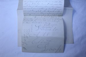 Vintage 1889 Hand Written 5 Page Letter on Owosso Casket Works Stationary