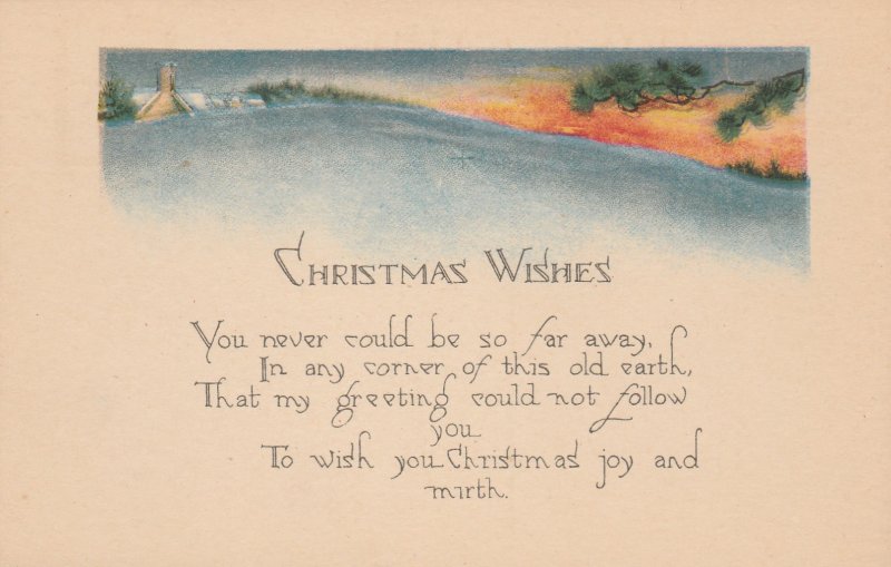 11782 Christmas Wishes Postcard