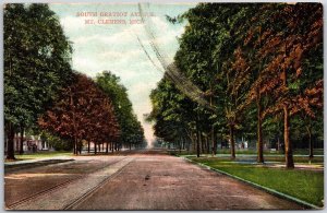 1906 South Gratiot Avenue Mount Clemens Michigan MI Roadway View Posted Postcard