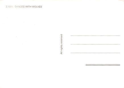 Dances with Wolves Movie Poster Postcard