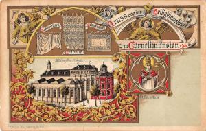 Gruss Aus Von Der Cornelimunster Germany Religious Antique Postcard L1047