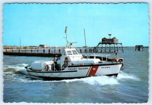 PADRE ISLAND, Texas TX ~ Boat UNITED STATES COAST GUARD c1970s ~4x6 Postcard