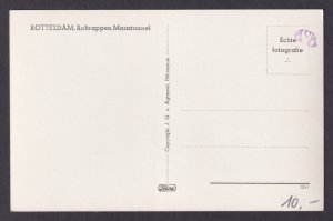 Vintage Postcard Netherlands Rotterdam Escalators Maastunnel