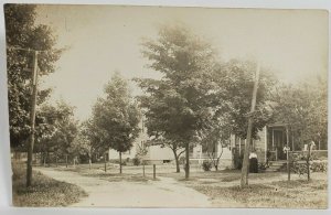 RPPC Lovely Homes Dirt Road Neighborhood Street Scene c1910 Postcard R6