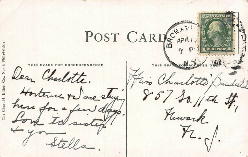 Hotel Gramatan, Lawrence Park, Bronxville, N.Y., Early Postcard, Used in 1912